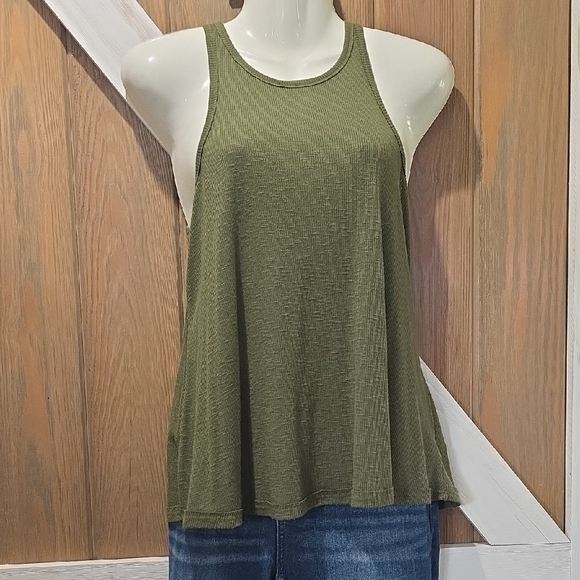 Free People Tops - Free People Sage Green Tank Top